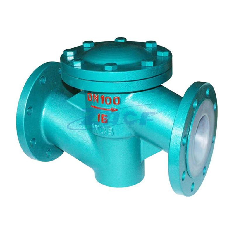 Fluorine-lined check valve